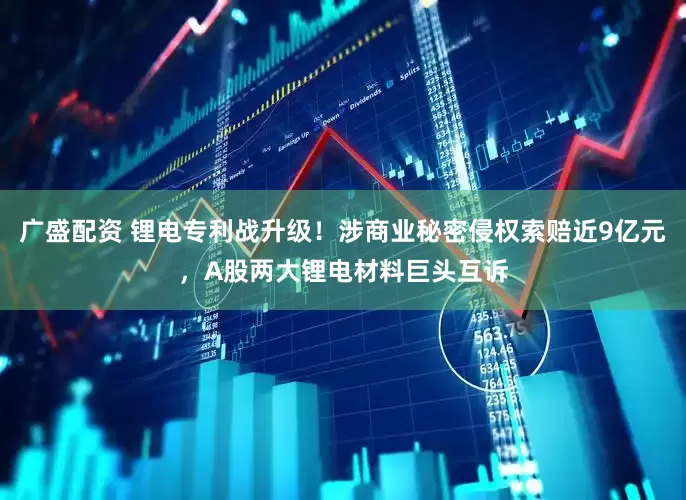 广盛配资 锂电专利战升级！涉商业秘密侵权索赔近9亿元，A股两大锂电材料巨头互诉